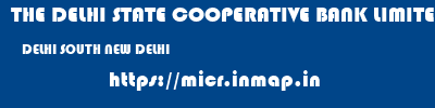 THE DELHI STATE COOPERATIVE BANK LIMITED  DELHI SOUTH NEW DELHI   micr code